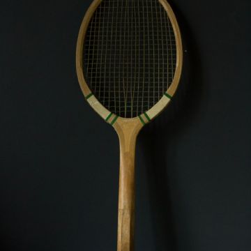 RAQUETTE TENNIS VINTAGE bois M. Vaubrun Prestige – Frame by Donnay – rétro déco EUR 25,00 - FR