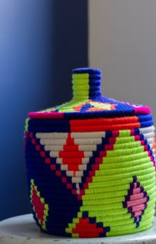 LA CORBEILLE BERBERE MULTICOLORE