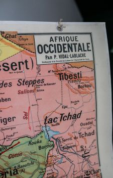 LA CARTE DE GEO AFRIQUE OCCIDENTALE + TUNISIE