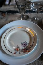 LES ASSIETTES  A DESSERT EN FAÏENCE DE BADONVILLER