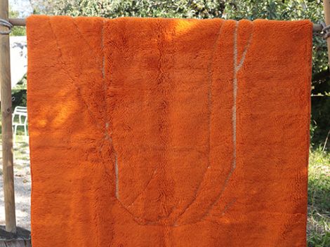 LE TAPIS MAROCAIN ORANGE "NECTAR"